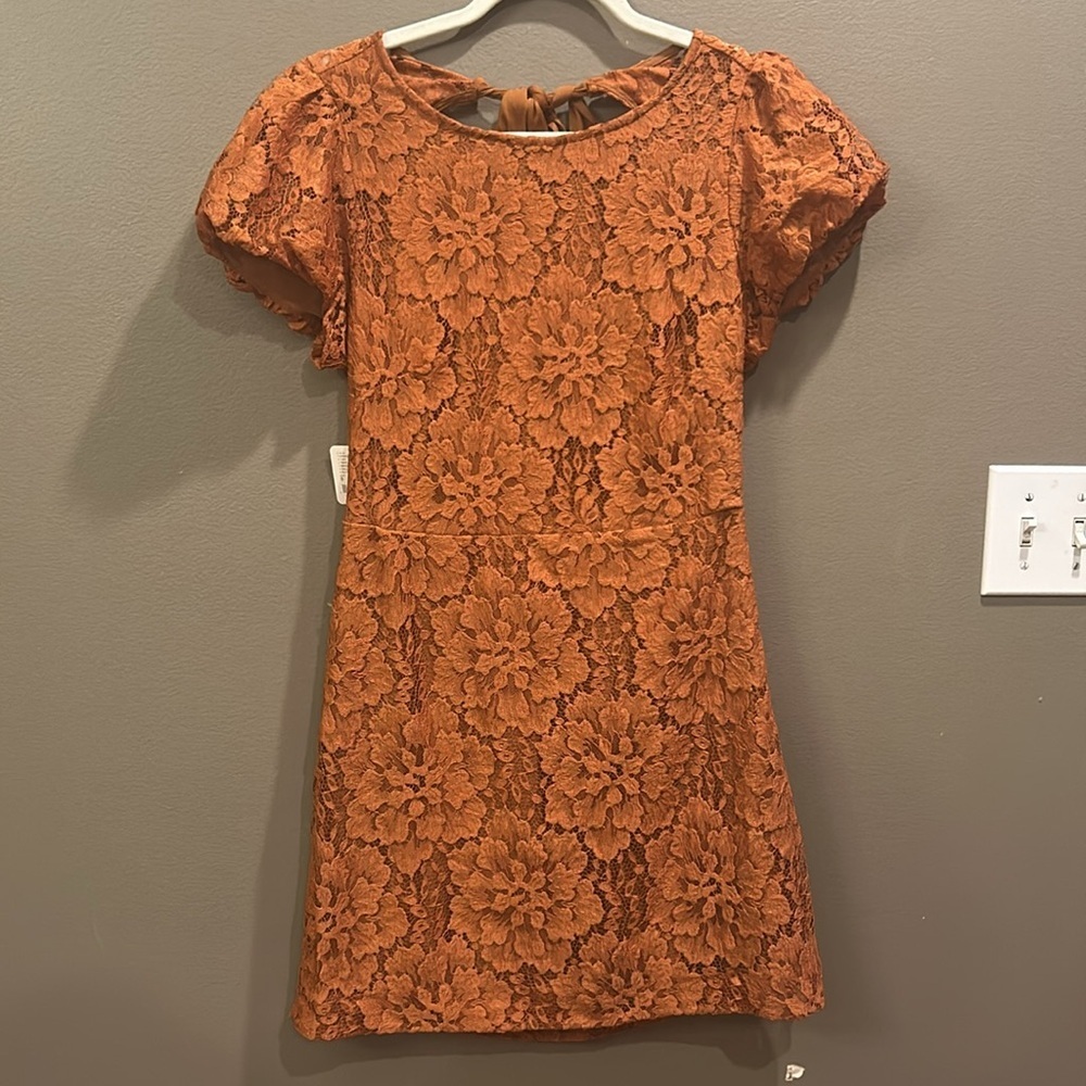 FREE PEOPLE Hailee Lace Mini Dress / Pretty Penny size small NWT - Picture 7 of 10
